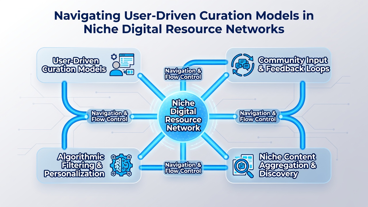 Navigating User-Driven Curation Models in Niche Digital Resource Networks