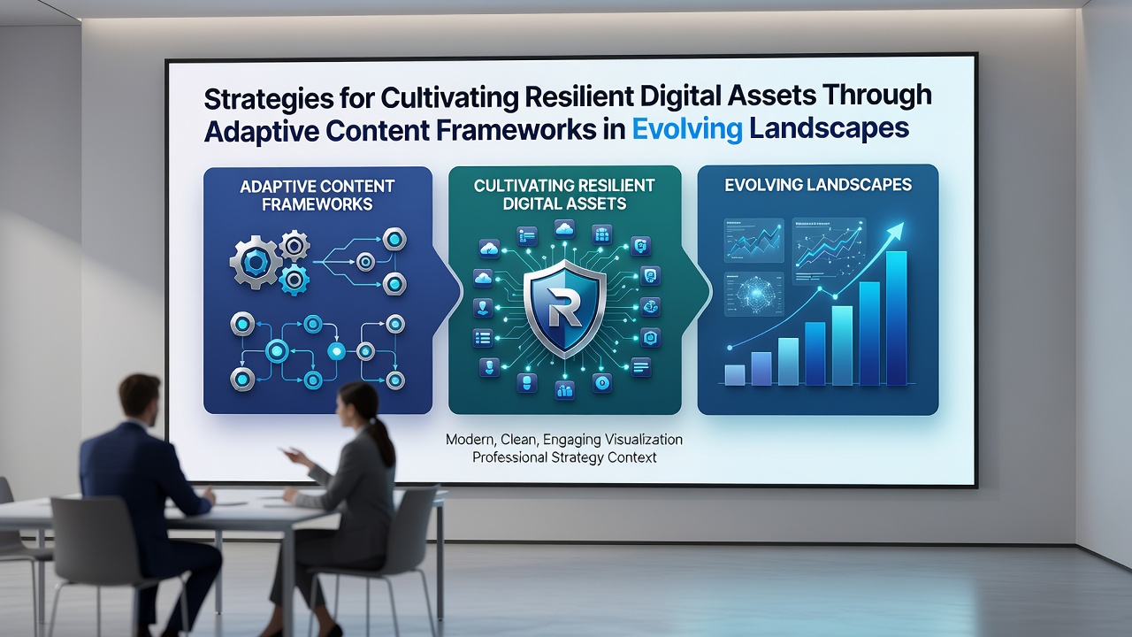 Diagram showing content components adapting across evolving digital platforms and ecosystems